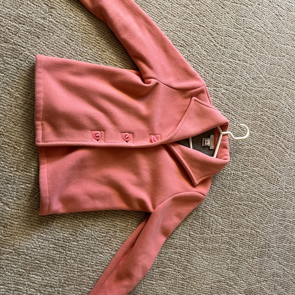 Chico's Pink Button-Up Cardigan